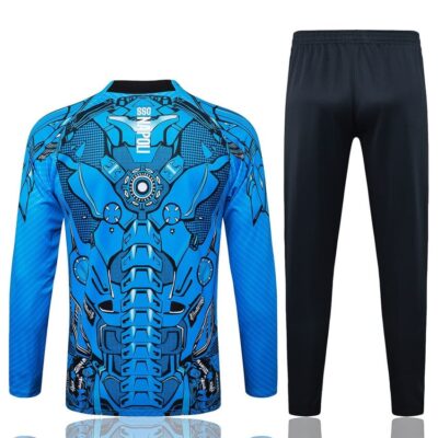 Naples Tracksuit Jacket 2025 2026 Blue Pattern - Image 4