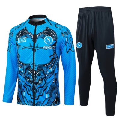 Naples Tracksuit Jacket 2025 2026 Blue Pattern