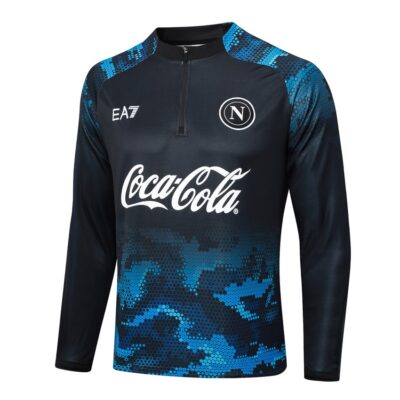 Alternative view of Naples Training Suit 2024 2025 Blue Black