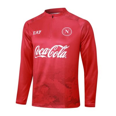 Alternative view of Naples Training Tracksuit 2024 2025 Red