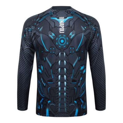 Naples Training Tracksuit 2025 2026 Black Pattern - Image 3
