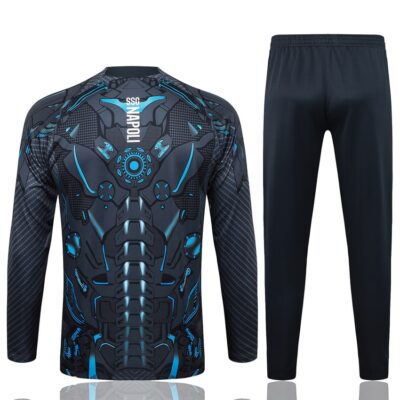 Naples Training Tracksuit 2025 2026 Black Pattern - Image 4