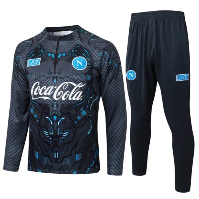 Naples Training Tracksuit 2025 2026 Black Pattern