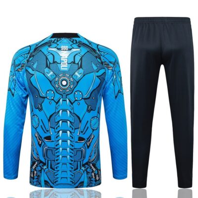 Naples Training Tracksuit 2025 2026 Blue Pattern - Image 4