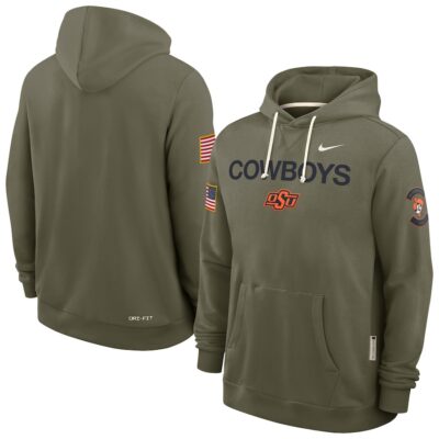 Oklahoma State Cowboys 2025 Military Appreciation Dri-FIT Hoodie - Olive
