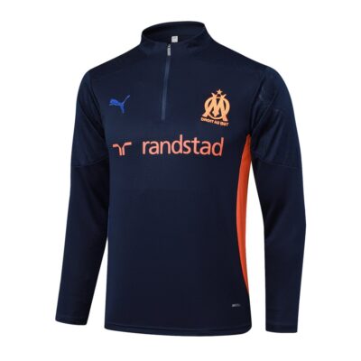 Alternative view of Olympique Marseille Training Tracksuit 2024 2025 Dark Blue