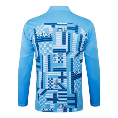 Olympique Marseille Training Tracksuit 2024 2025 Sky Blue - Image 3
