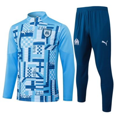 Olympique Marseille Training Tracksuit 2024 2025 Sky Blue