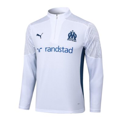 Alternative view of Olympique Marseille Training Tracksuit 2024 2025 White