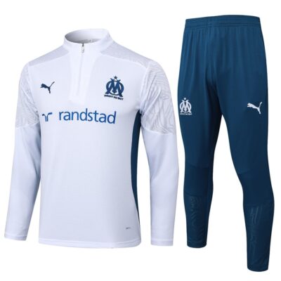 Olympique Marseille Training Tracksuit 2024 2025 White