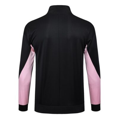 PSG Tracksuit Jacket 2024 2025 Black Pink - Image 3