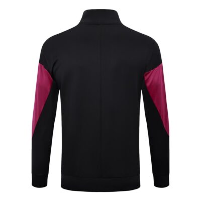 PSG Tracksuit Jacket 2024 2025 Black Red - Image 3