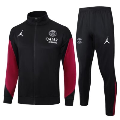 PSG Tracksuit Jacket 2024 2025 Black Red