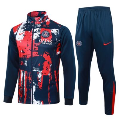 PSG Tracksuit Jacket 2024 2025 Blue Red