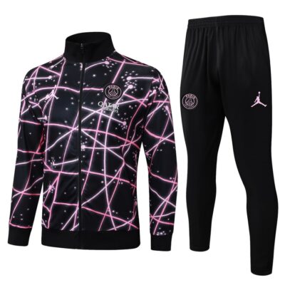 PSG Tracksuit Jacket 2025 2026 Black Pink