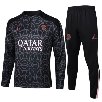PSG Training Tracksuit 2024 2025 Black Pattern