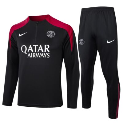 PSG Training Tracksuit 2024 2025 Black Red