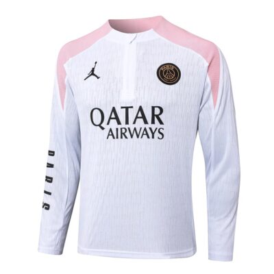 Alternative view of PSG Training Tracksuit 2024 2025 White Pink