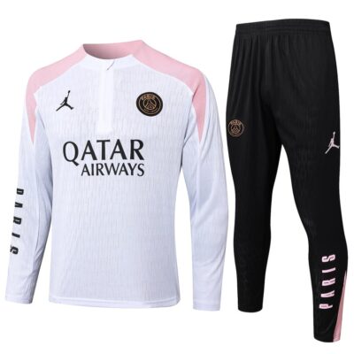 PSG Training Tracksuit 2024 2025 White Pink