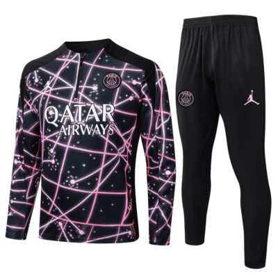 PSG Training Tracksuit 2025 2026 Black Pink
