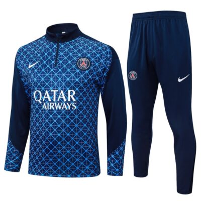 PSG Training Tracksuit 2025 2026 Blue Grid