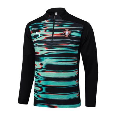 Alternative view of Portugal Training Suit 2024 2025 Green Black