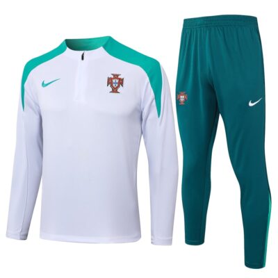 Portugal Training Suit 2024 2025 White Green