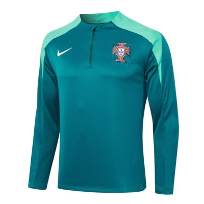 Alternative view of Portugal Training Tracksuit 2024 2025 Green