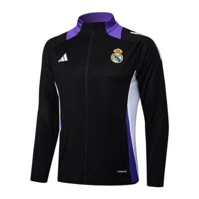 Alternative view of Real Madrid Tracksuit Jacket 2024 2025 Black Purple