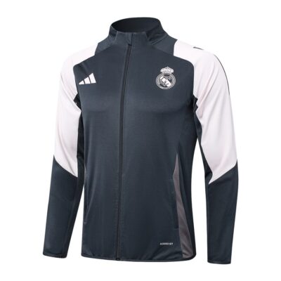 Alternative view of Real Madrid Tracksuit Jacket 2024 2025 Black White