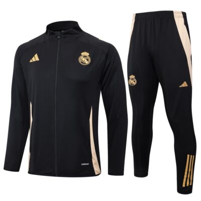 Real Madrid Tracksuit Jacket 2024 2025 Dark Black