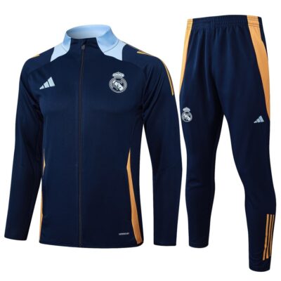 Real Madrid Tracksuit Jacket 2024 2025 Dark Blue