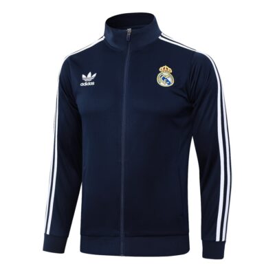 Alternative view of Real Madrid Tracksuit Jacket 2024 2025 Midnight Blue
