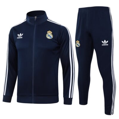 Real Madrid Tracksuit Jacket 2024 2025 Midnight Blue