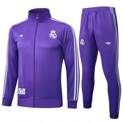Real Madrid Tracksuit Jacket 2024 2025 Purple