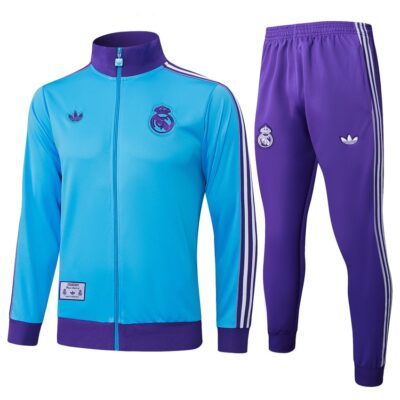 Real Madrid Tracksuit Jacket 2024 2025 Sky Blue