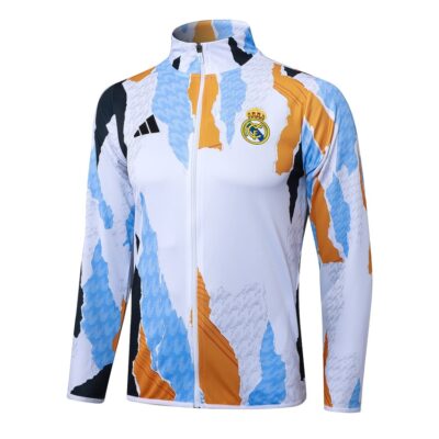 Alternative view of Real Madrid Tracksuit Jacket 2024 2025 White Spot