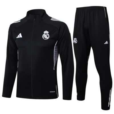 Real Madrid Tracksuit Jacket 2025 2026 Black Dark