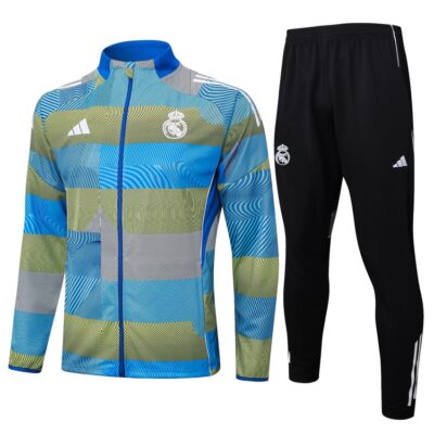 Real Madrid Tracksuit Jacket 2025 2026 Blue Green