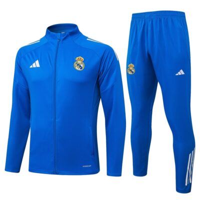 Real Madrid Tracksuit Jacket 2025 2026 Light Blue