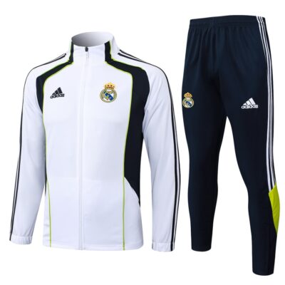 Real Madrid Tracksuit Jacket 2025 2026 White Black