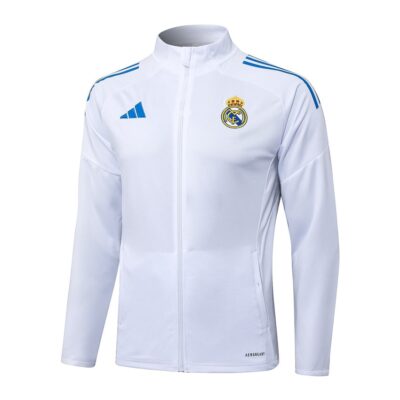 Alternative view of Real Madrid Tracksuit Jacket 2025 2026 White Blue