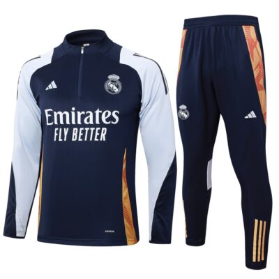 Real Madrid Training Suit 2024 2025 Blue White
