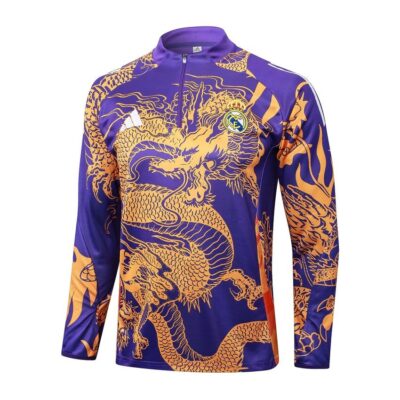 Alternative view of Real Madrid Training Suit 2024 2025 Purple Dragon