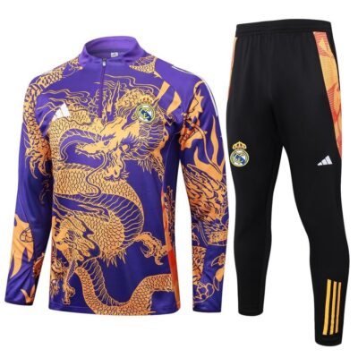 Real Madrid Training Suit 2024 2025 Purple Dragon