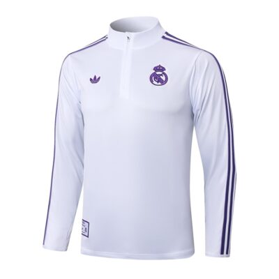 Alternative view of Real Madrid Training Suit 2024 2025 White Purple