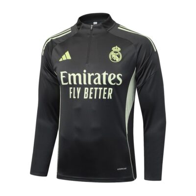 Alternative view of Real Madrid Training Suit 2025 2026 Black Yellow