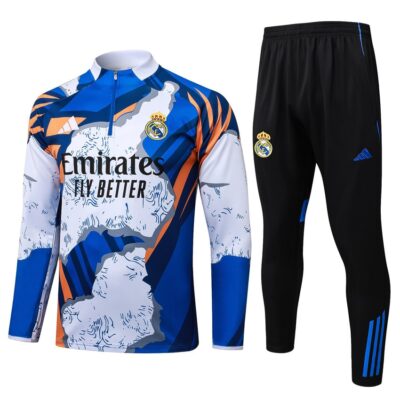 Real Madrid Training Suit 2025 2026 Blue Spot