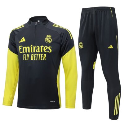 Real Madrid Training Suit 2025 2026 Dark Black