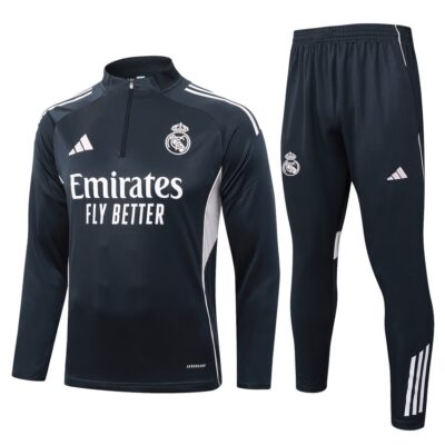 Real Madrid Training Suit 2025 2026 Light Black